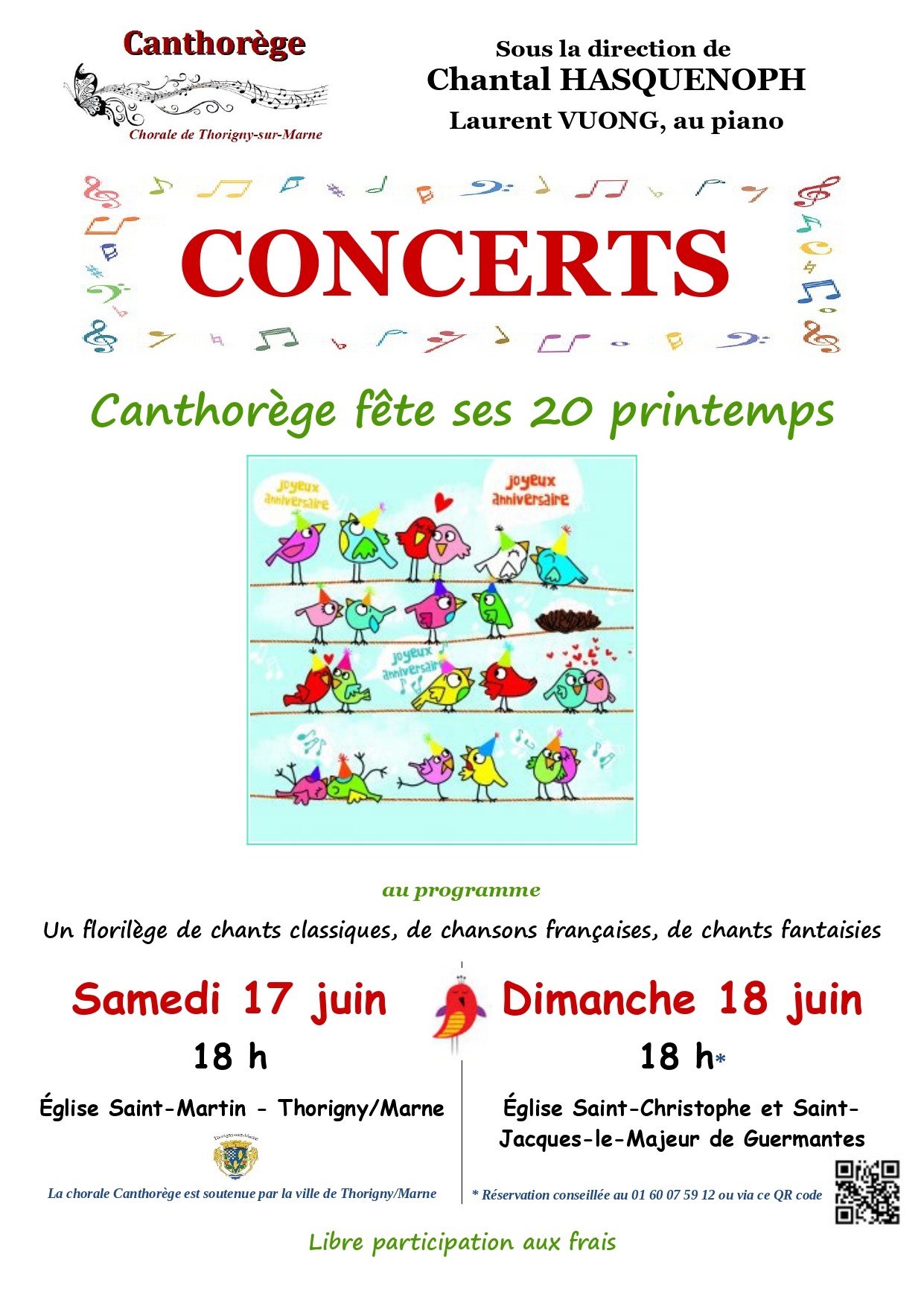 Juin 2023 concerts 20 printemps - Thorigny - Guermantes