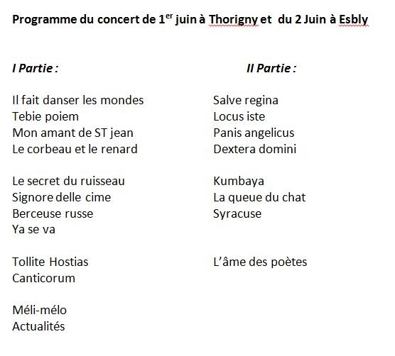 Programme 1 2 juin 2012