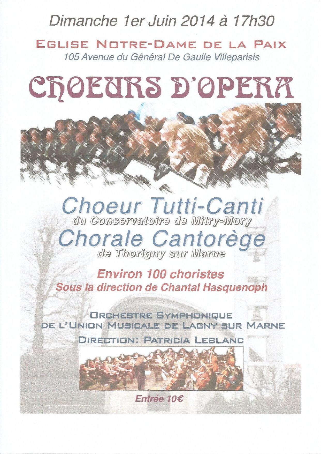 2014 - juin - Villeparisis - chœurs opéra