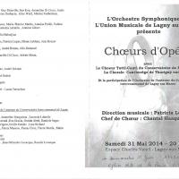 2014- mai - Lagny - choeur opéra